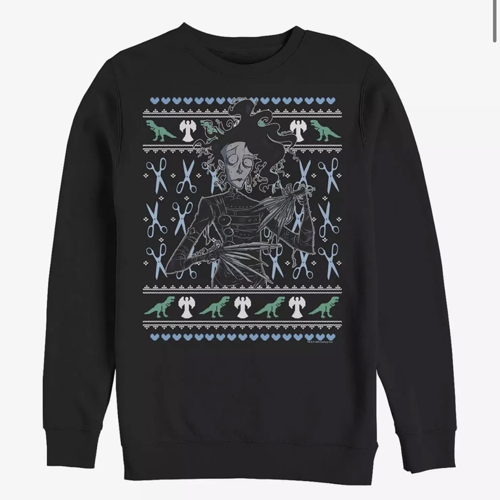 Edward Scissorhands Sweatshirt Christmas pullover 
Medium Tim Burton crewneck